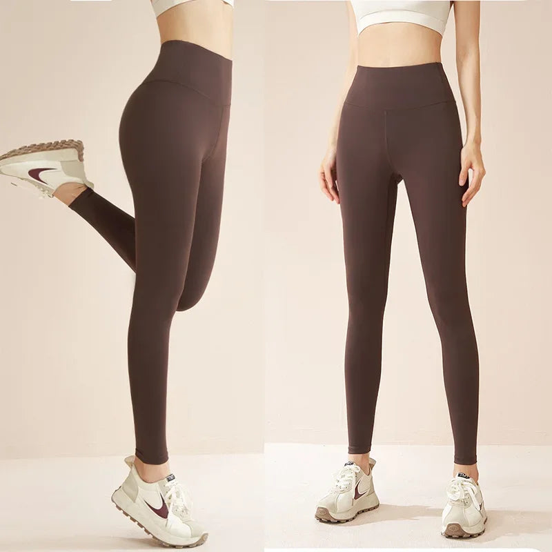 Aiithuug Winter Gym Legging Fitness Fleece Warm Yoga Leggings Workout Running Legging Jogging Pants Brushed Velvet Sports Tights