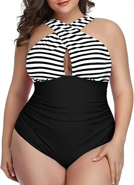 One-Piece Swimsuit for Women Size L-3XL Ladies Push Up Swimwear Swimming Suits Bathing Beachwear Bathers