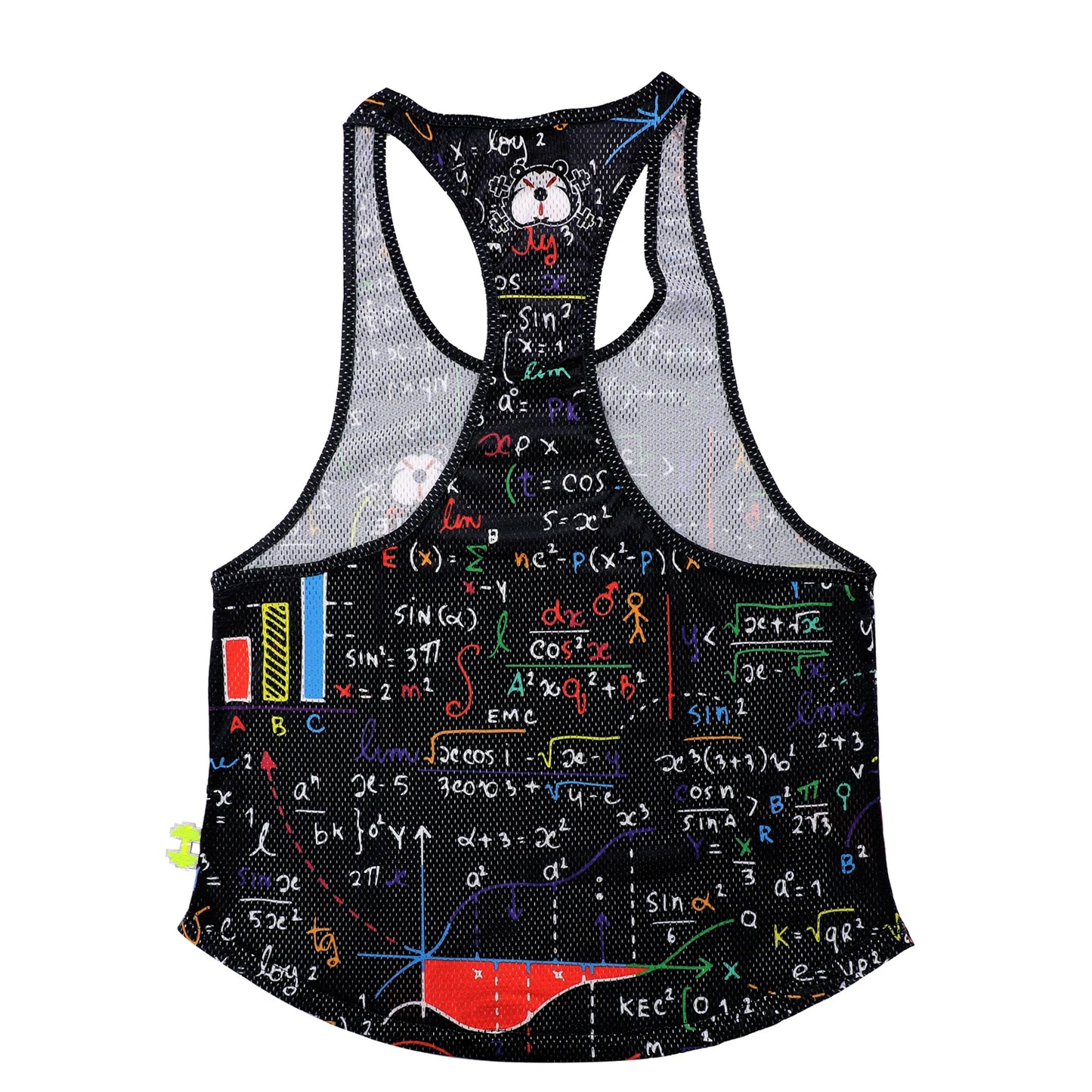 MK Muscle Strength Line Letter Training Sports Running Gym Muscle Strength Leisure Running Half Sleeves Racerback