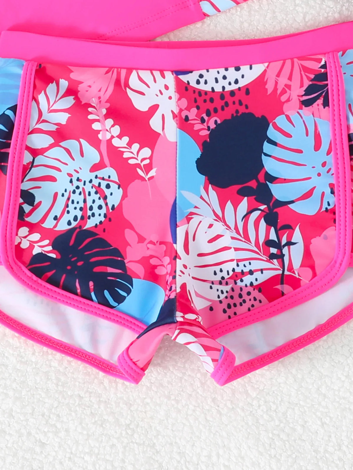 Girls Two Piece Swimwear Long Sleeve Rash Guard Shirts Quick-Dry Bathing Suit Summer Beach Wear Kids Swimsuit Toddler Bikini