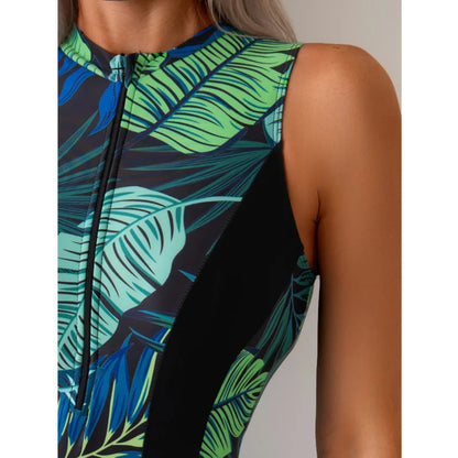 Print Swimsuits One Piece Women's Closed Swimwear Sports Swimming Wear Bodysuit Bathing Suits Beachwear Pool Bather