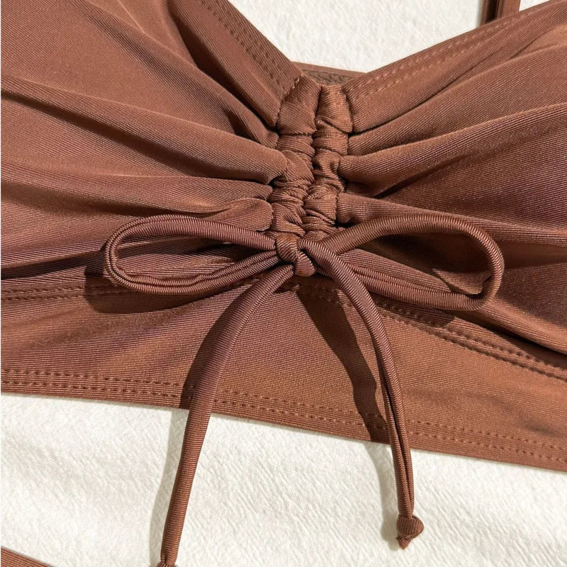 Summer Swimsuits Tankini Sets Female Swimwear Push Up For Beach Wear Two-Piece Bathing Suits Pool Women's Swimming Suit