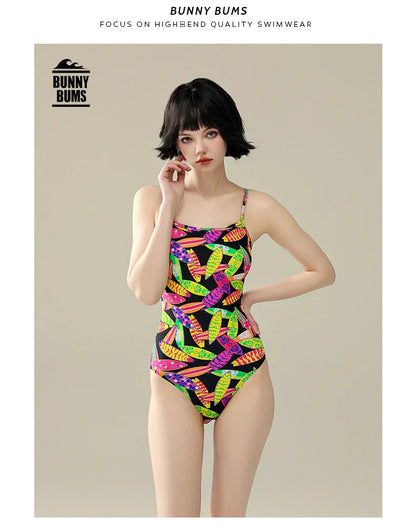 Multicolours Bunny Bum Women Swimwear One Piece Professional Swimsuits