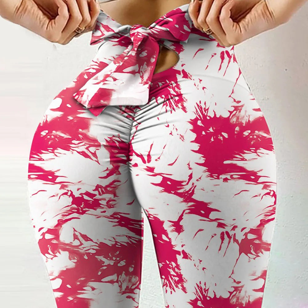 Seamless Tie Dye Leggings Women Fitness Gym Legging Push up High waist Leggings Sport Pants Women Clothing