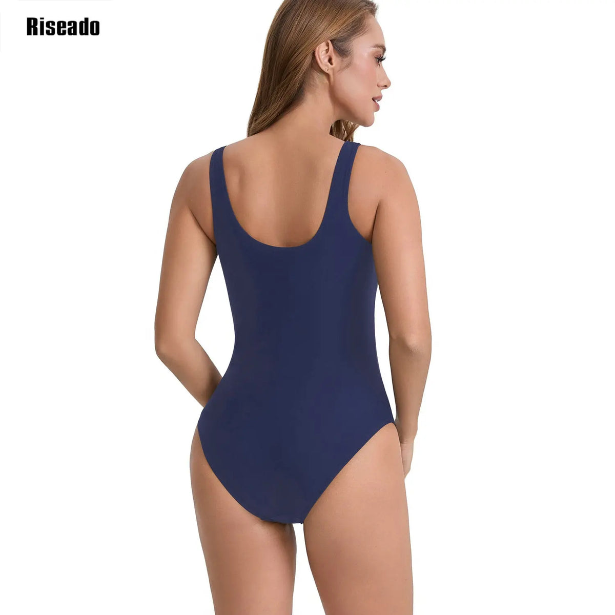 Womens Color Block Print One Piece Swimwear Athletic Training Beach Bathing Suits Full Body Cover Korean Swimsuits