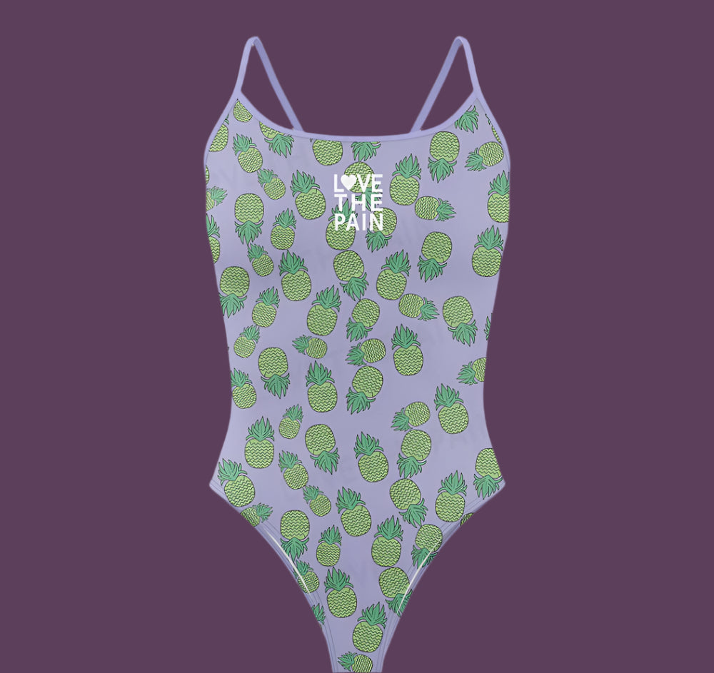 Love The Pain Women's  Bikini Thin Strap Triangle Swimsuit Competition Swimsuit Summer Function Training Print Bathing Suit