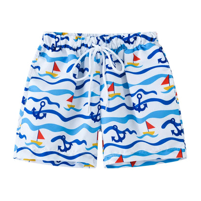 Summer Baby Boys Swimming Trunks For 2-8Years Kids Beach Shorts Cartoon Pattern Swimsuit Shorts Baby Bathing Suit Swimwear