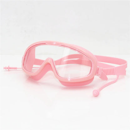 Big frame Professional Swimming Waterproof soft silicone glasses swim Eyewear Anti-Fog UV men women goggles for men women