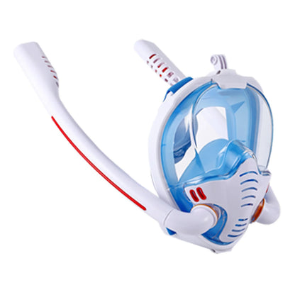 Double Tube Snorkeling Mask Scuba Spearfishing Full Face Anti-Fog Diving Goggles Panoramic Wide View Air Supply For Swimming