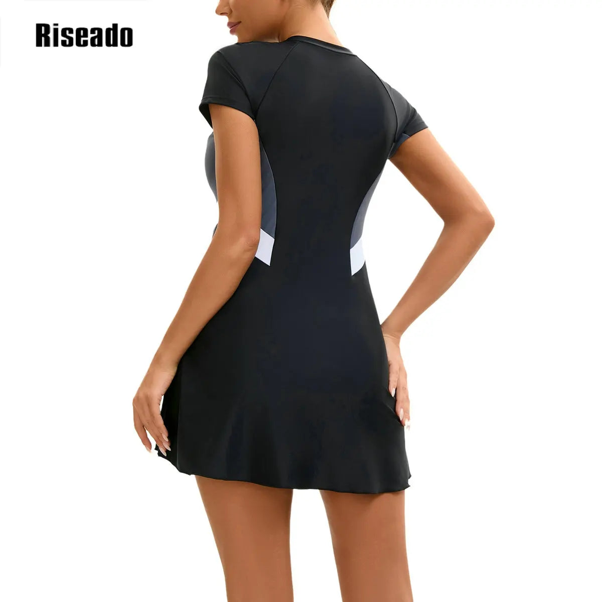 Two Piece Swim dress Swimsuits for Women Tummy Control Swim Dress Cute Modest Skirt Bathing Suit Full Coverage