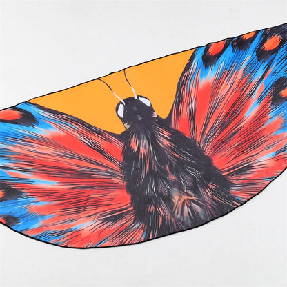 3 Pieces Bikini With Beach Skirt Butterfly Print String Bathing Suit Women Swimwear Female Swimming Swimsuit