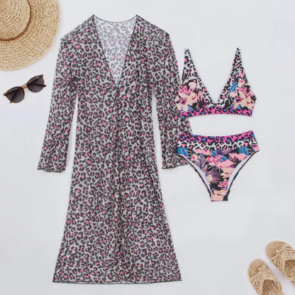 Bikinis Female Swimsuits Women Three-Piece Swimwear Beach Swimming Wear Bathing Suits Brazilian Bikini Set Pool Bather