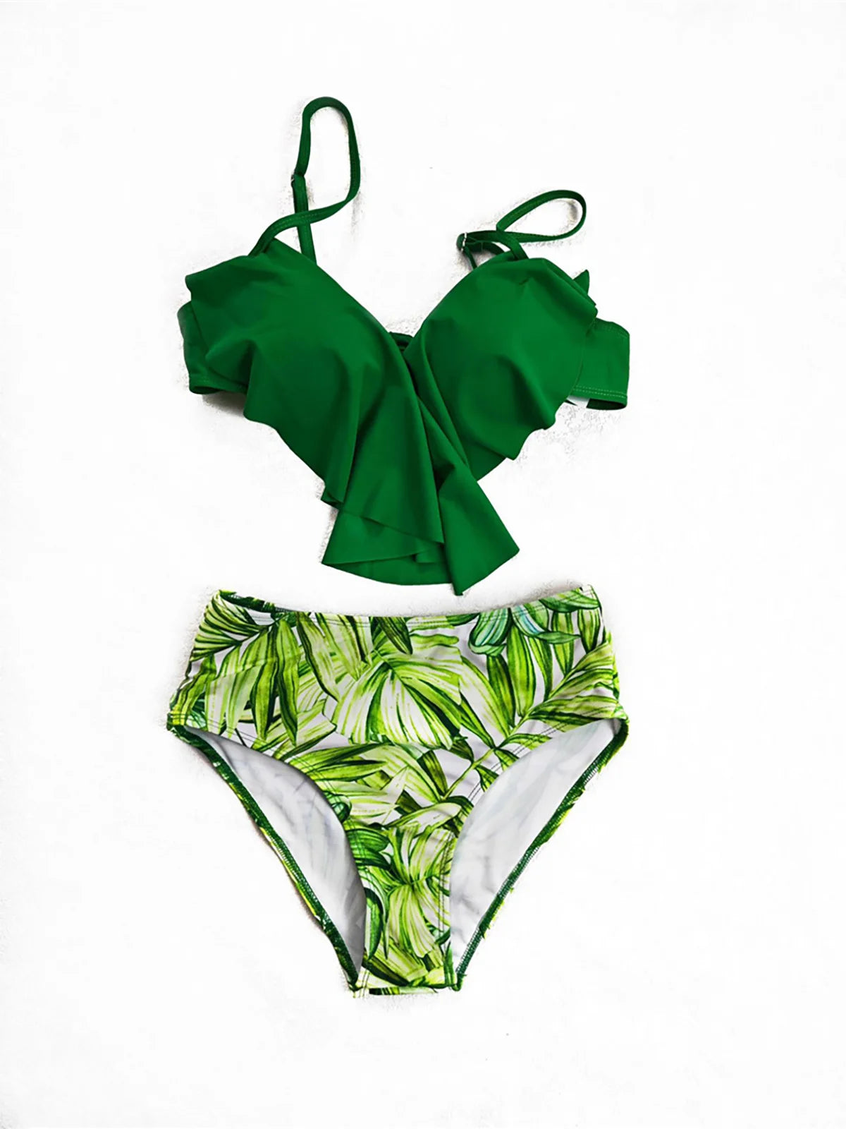 S - XL Printed Underwired Female Swimsuit High Waist Bikini Women Swimwear Two-pieces Bikini set Bather Bathing Suit Swim