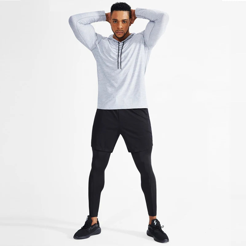 Bodybuilding Muscle Hoodie Men Sportswear Training Jacket Gym Fitness Workout Pullover Athletic Tracksuit Running Hoodie Men