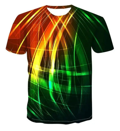 Men's 3d T-shirt Casual Short-sleeved O-neck Fashion Funny Printing T-shirt Men and Women T-shirt High-quality
