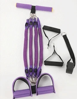 50-100LBS Pedal Tension Rope Men Abdominal Strengthen Elastic Band Tension Rope Expand Chest Strength Exercise Fitness Equipment