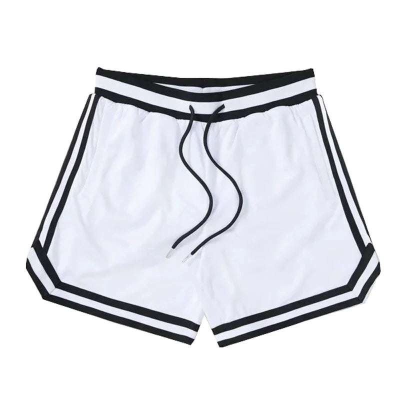 Men's double-decker Sports Shorts Mesh Quick Dry Loose Training Shorts men new Summer Fitness Joggers Casual Breathable Shorts