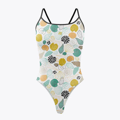 Women One-piece Swimsuit Summer Racer Back Beach Printing Bathing Suit Open Water Training Race Swimwear Quick Drying Swim Suit
