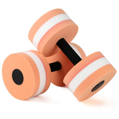Aquatic Dumbells 2pcs Water Aerobic Exercise Dumbbell Pool Resistance Water Aqua Fitness Barbells Hand Bar Exercises Equipment