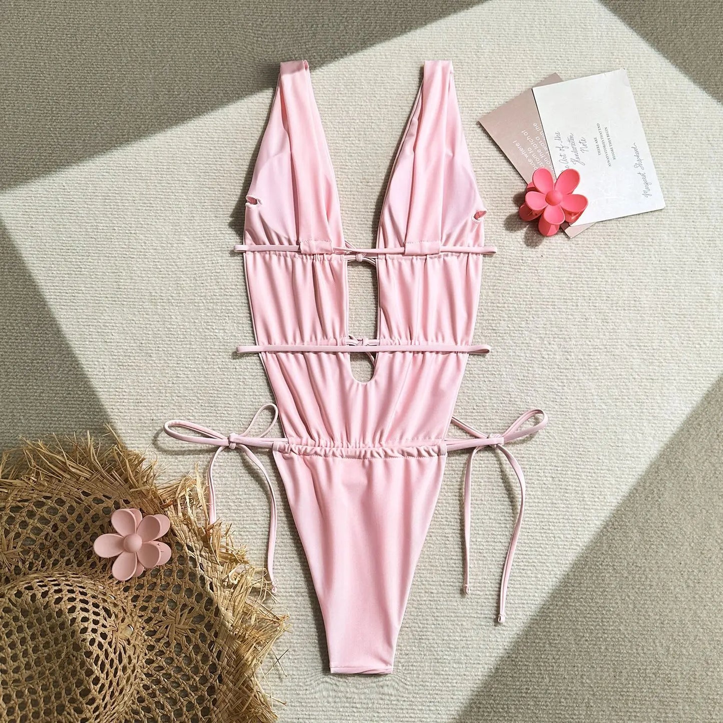 Pink One Piece Swimsuits Closed Women's Swimwear Push Up For Swimming Wear Body Bathing Suits Beachwear Pool Bather