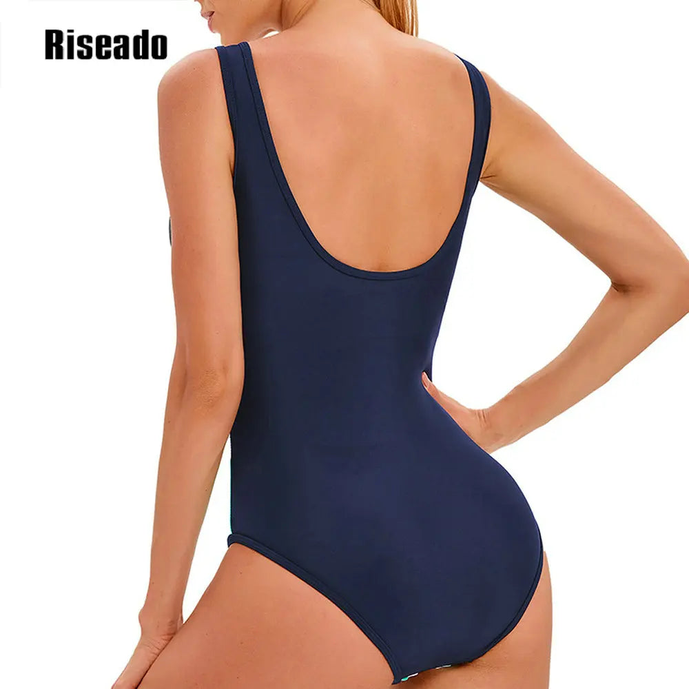Athletic One Piece Swimsuit  U Back Swimwear for Training, Sports, and Fitness