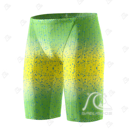 SPELISPOS Summer Men's Swimming Shorts Tights Sports Swim Training Swimsuit Diving Beach Surfing Quick Drying Shorts Trunk