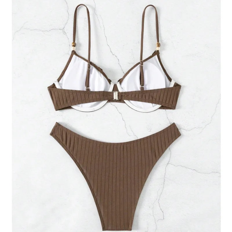 Summer Bikinis Female Swimsuits Women Swimwear Push Up Swim Wear Bathing Suits Girls Brazilian Bikini Set Beach Pool Bather
