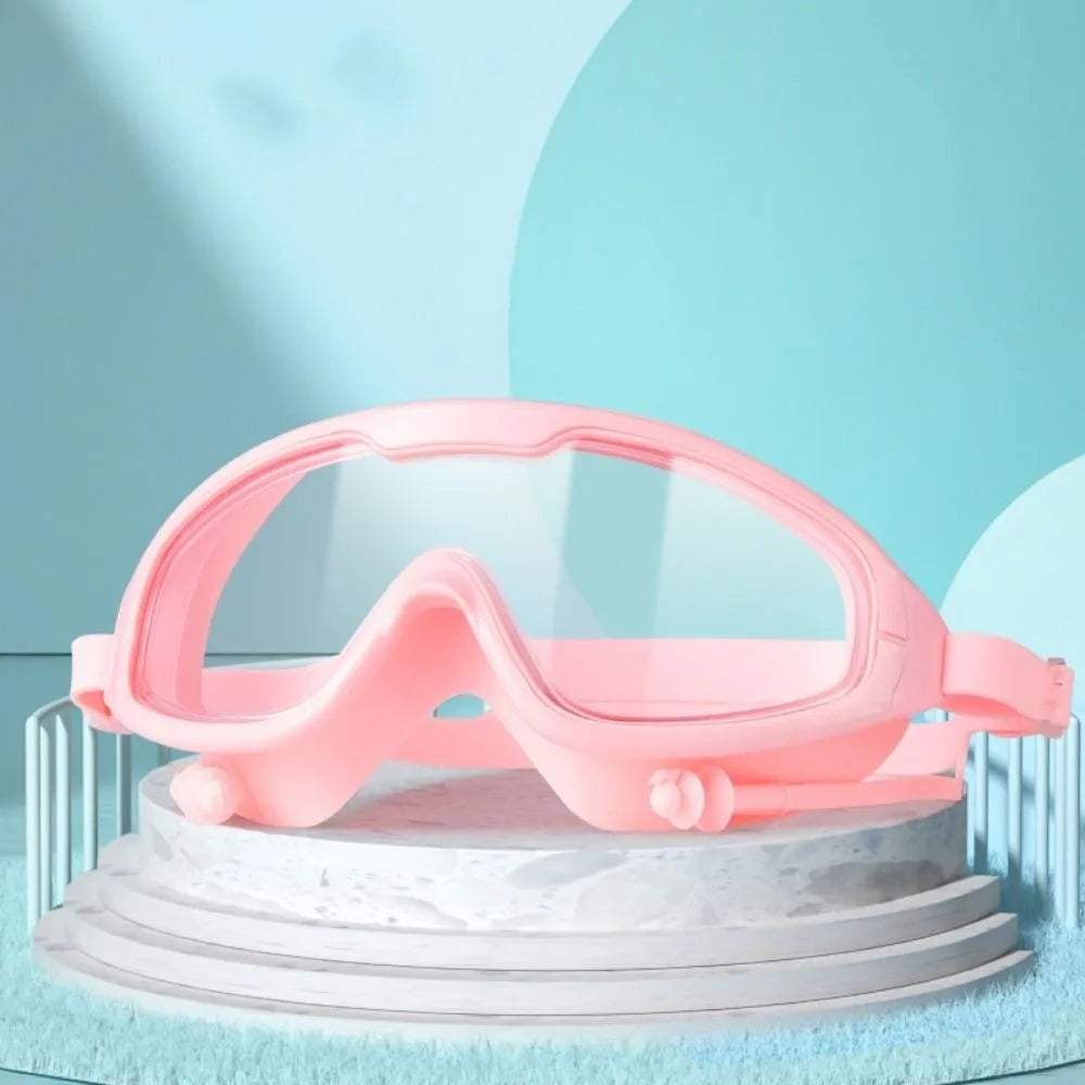 Swimming Gear Big Frame Swimming Goggles Anti Fog Wide View Swim Glasses Elastic Soft Swimming Eyewear Swimming Pool