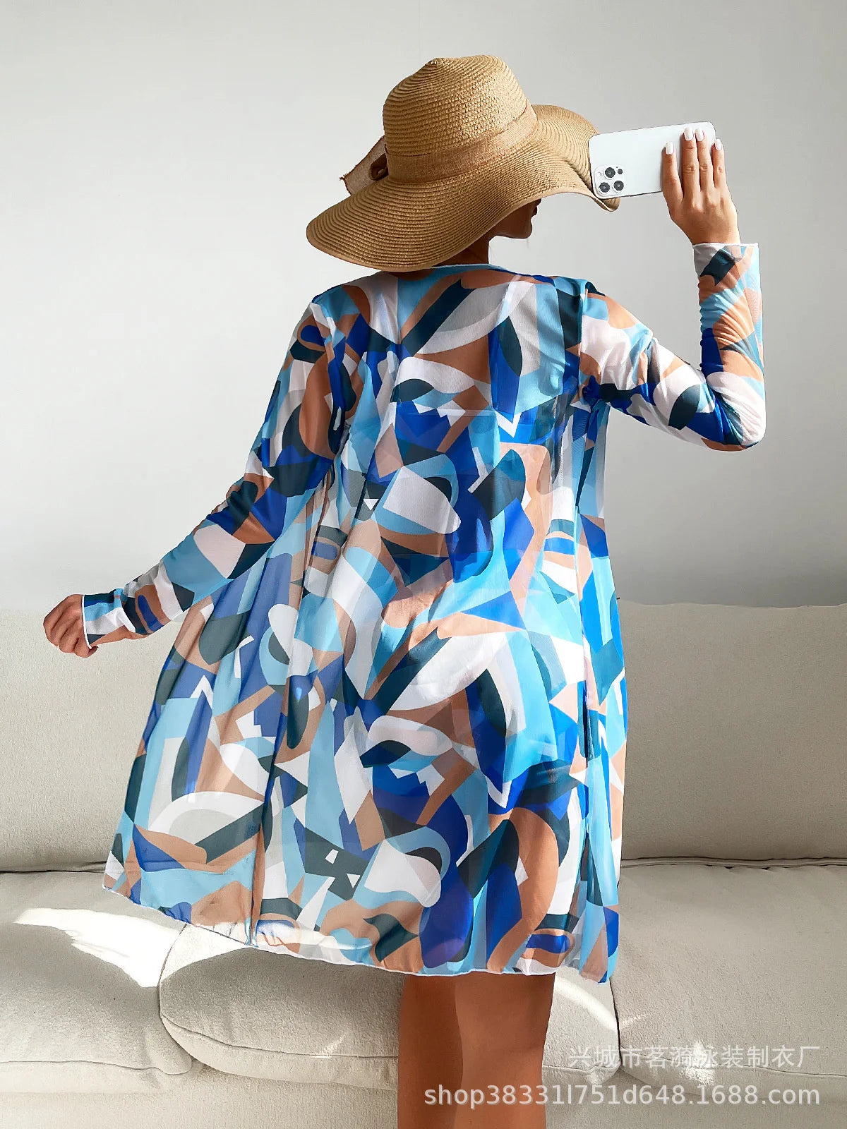 Summer Print Bikinis Swimwear Female Swimsuit Beachwear Push Up Three-Piece Bikini Set Women Swimming Bathing Suit