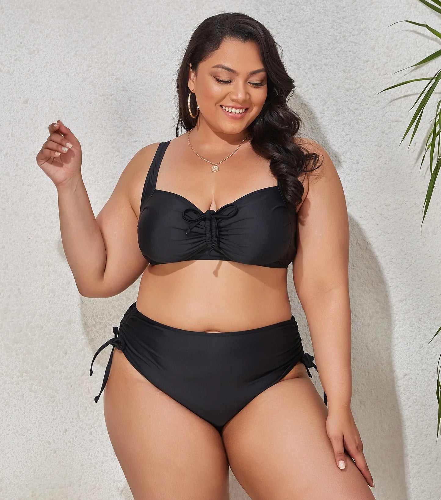 High Waist Leopard Bikini Set Plus Size Swimwear for Women Swimsuit Beachwear Bathing Suit Thong