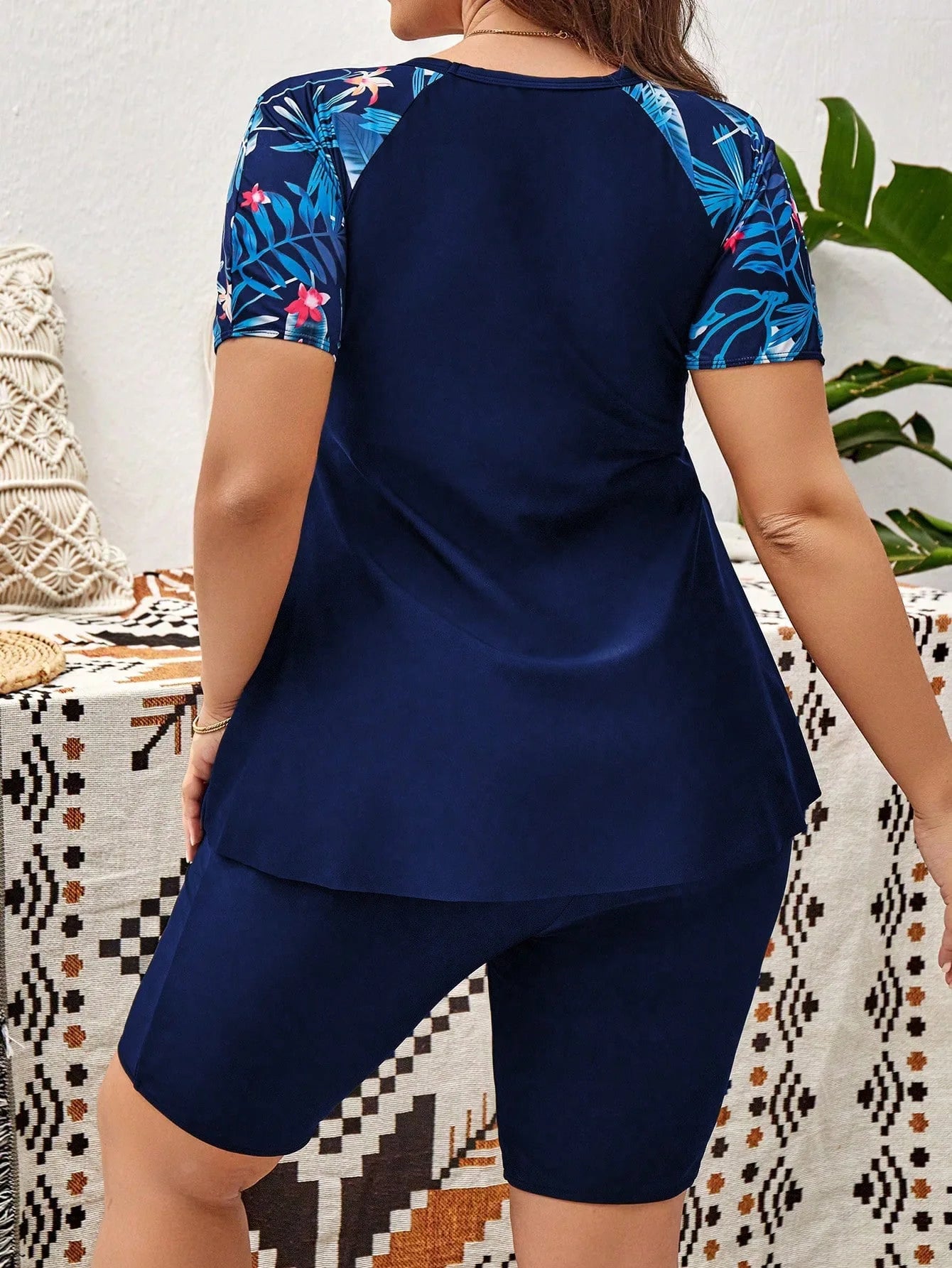 Plus Size Swimsuits Woman Two-Piece Surf Swimwear Sports Beachwear High Waist Bathing Suit Pool Women's Swimming Suit