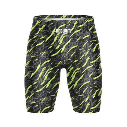 Summer Men's Beach Swimming Trunks Pro Swim Jammer Endurance Athletic Training Swimsuit Shorts Swimwear Jammer Tights Surf Pants