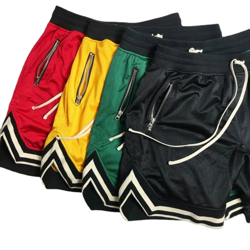 Men's Sports Basketball Shorts Mesh Quick Dry Fitness Joggers Casual Breathable Male Sportswear Summer Gym Shorts Men Pants
