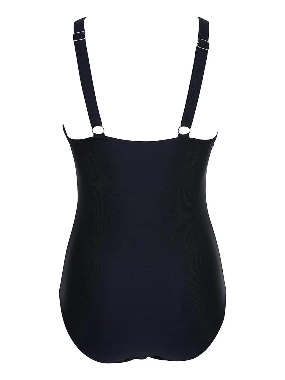 Mesh Panel Swimsuit One Piece High Cut Swimwear Women Solid Bathers Bathing Suit Female Backless Swimming Beachwear