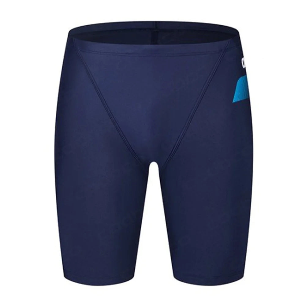 Summer Men's Swim Jammer Swimsuit Swimming Trunks Shorts Beach Tights Swim Pants Quick Dry Sports Running Surfing Diving Shorts
