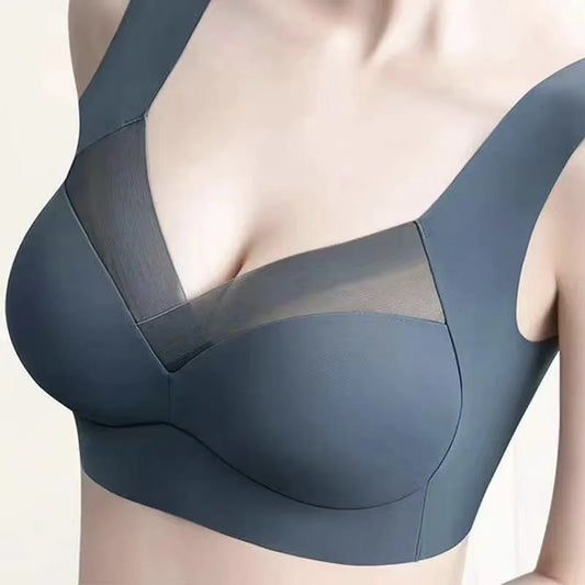Woman Top Bra Push Up Bra Seamless Ice Silk Underwear Women Unwired Ring Sleep Lingerie Fitness Sports Bralette Invisible