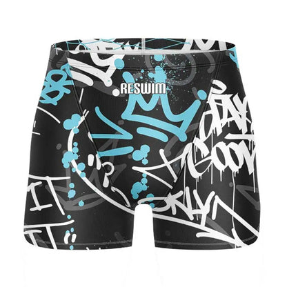Swim Boxers Summer Men's Swimm Shorts Jammer Swimsuit Short Chlorine Resistant Swimwear Swimming Trunks Beach Tights Gym Surfing Pants