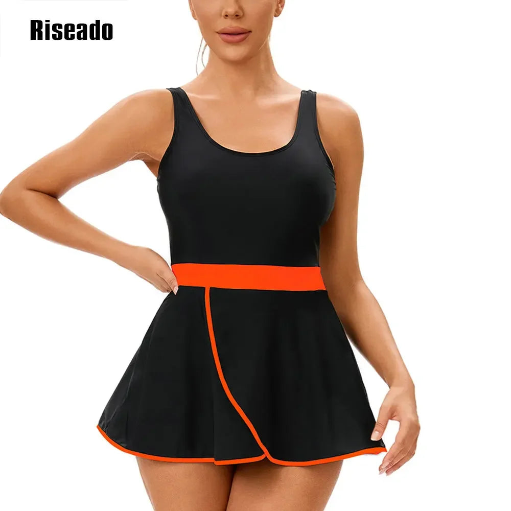 Tankini Swimsuits for Women Two Piece Tummy Control Swim Skirt