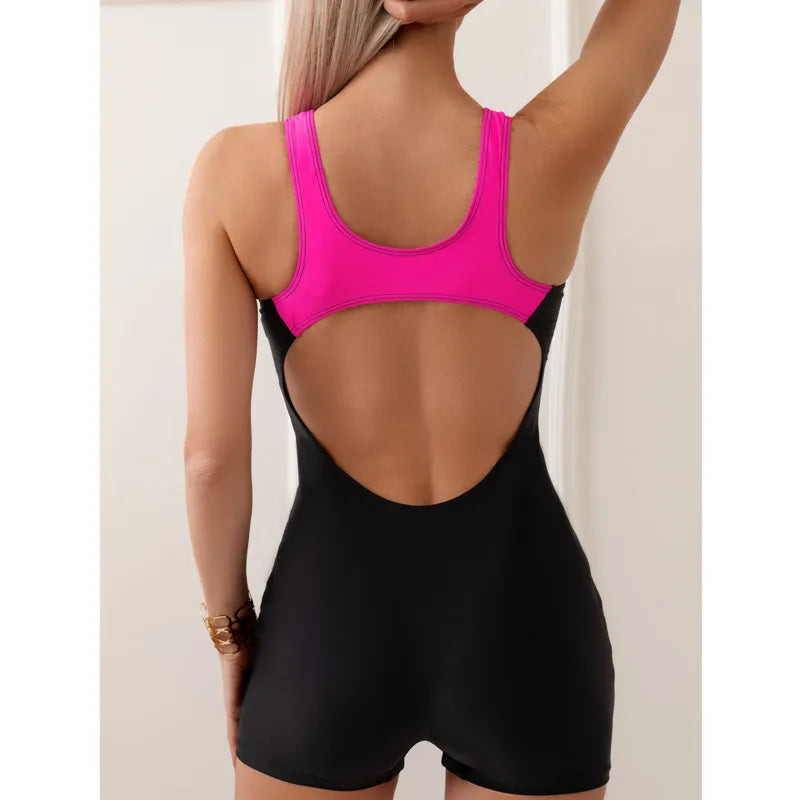 One Piece Swimsuits Closed Women Swimwear Sports Push Up Swimming Wear Body Bathing Suit Beachwear Pool Bather