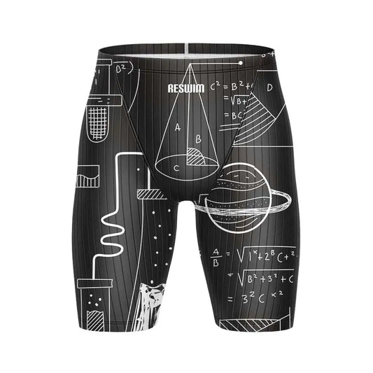 Men's Swim Trunks Jammer Surfing Shorts Athletic Competition Training Swimsuit Durable Chlorine Resistant Endurance Beach Trunks
