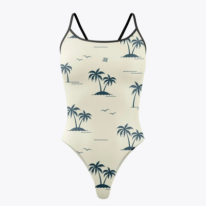 Swimsuit Print Bathing Suits Competition Swimwear Floral Female Openwater Swimming Practice Beachwear