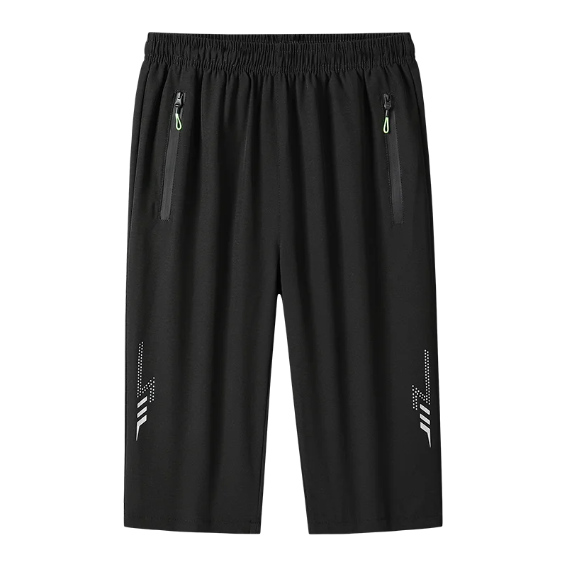 【 M-8XL 】 Men's sports ice silk shorts summer fashion plus size pants quick drying simple breathable cool running shorts