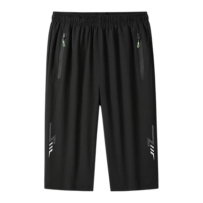 【 M-8XL 】 Men's sports ice silk shorts summer fashion plus size pants quick drying simple breathable cool running shorts