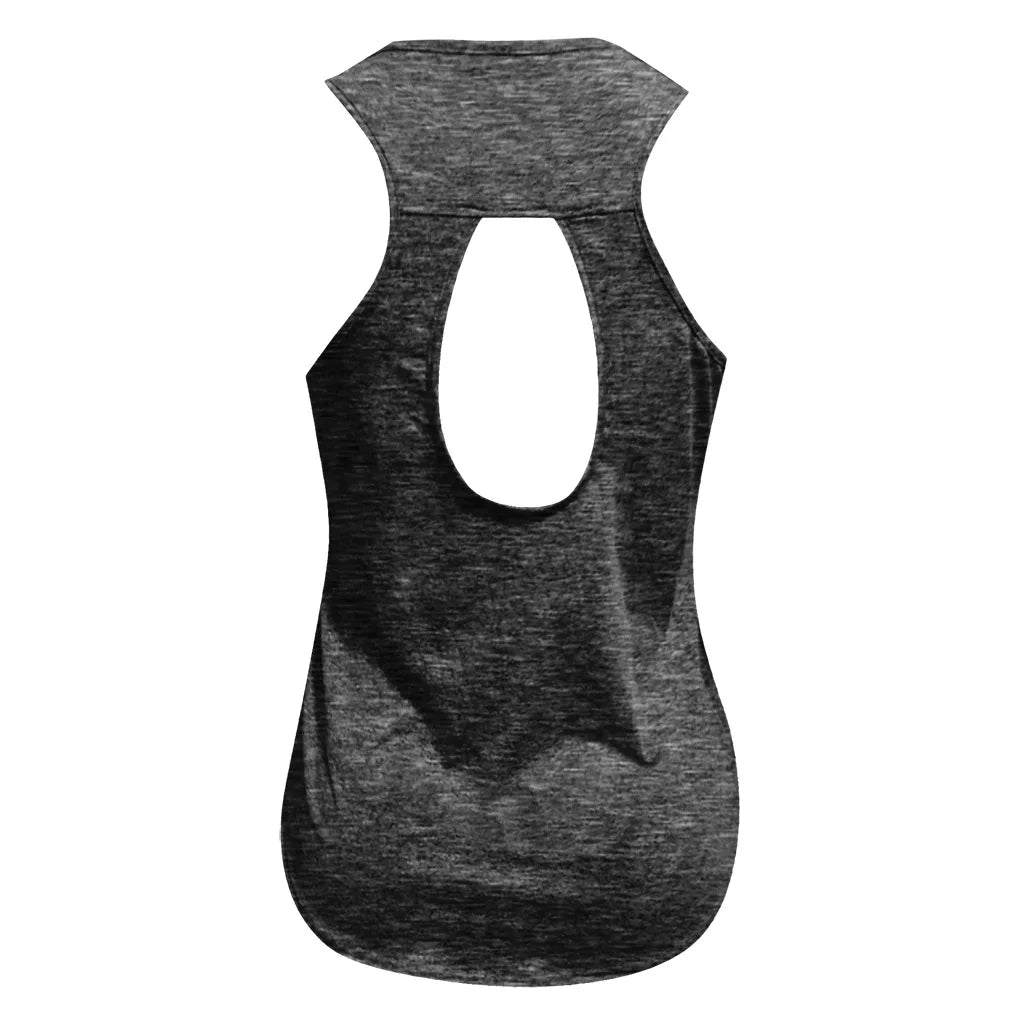Colour Choies Women Yoga Tops Sexy Tank Tops Loose Thin Sports Vest Breathable Sleeveless T-shirt Gym Fitness Running Shirts Girls