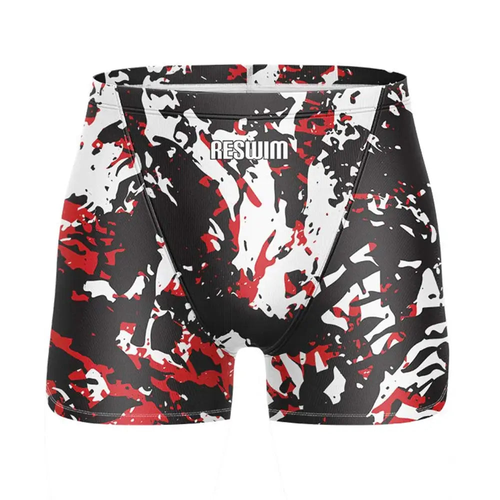 Men's Beach Tights Shorts Swim Jammer Swimsuit Swimming Trunks Athletic Training Swimwear Lycra Running Diving Surfing Pants