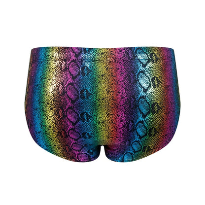 Push Up Padded Swimwear Men Swimsuit Shorts Men's Bikini Briefs Summer Trunk Swim Suit Sunga Slip Beach Shorts Snakeskin Print
