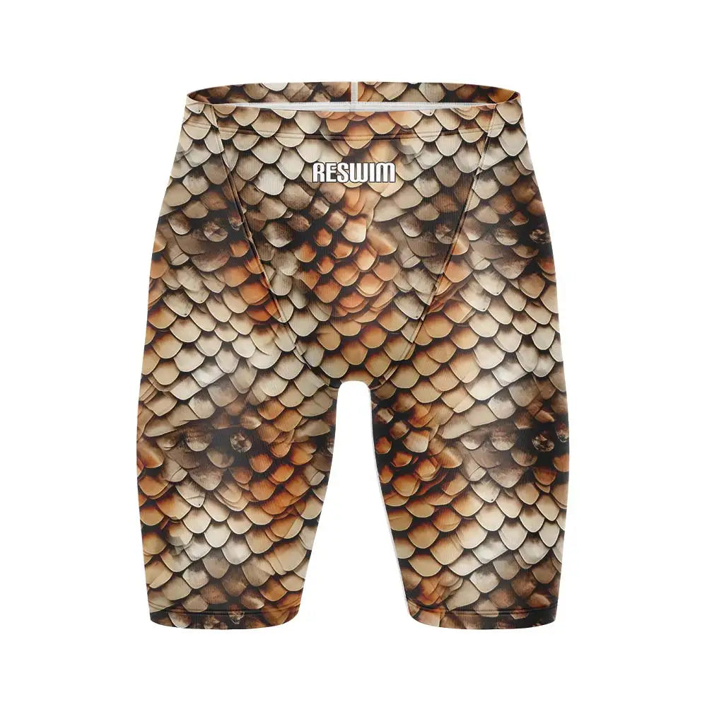 Summer Men's Printing Swim Jammer Shorts Athletic Training Swimsuit Beach Swimming Trunks Swimwear Lycra Tights Surfing Shorts