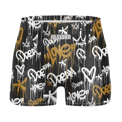 Swim Boxers Summer Swimming Trunks Men's Swim Jammer Surf Shorts Endurance Athletic Training Swimsuit Pants GYM Swimwear Beach Tights Shorts