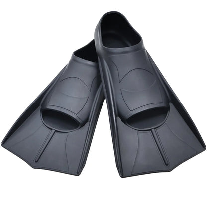 Silicone Swimming Flippers Snorkel Fins Short Frog Shoes Professional Training Breaststroke Scuba Diving Snorkel Men Women