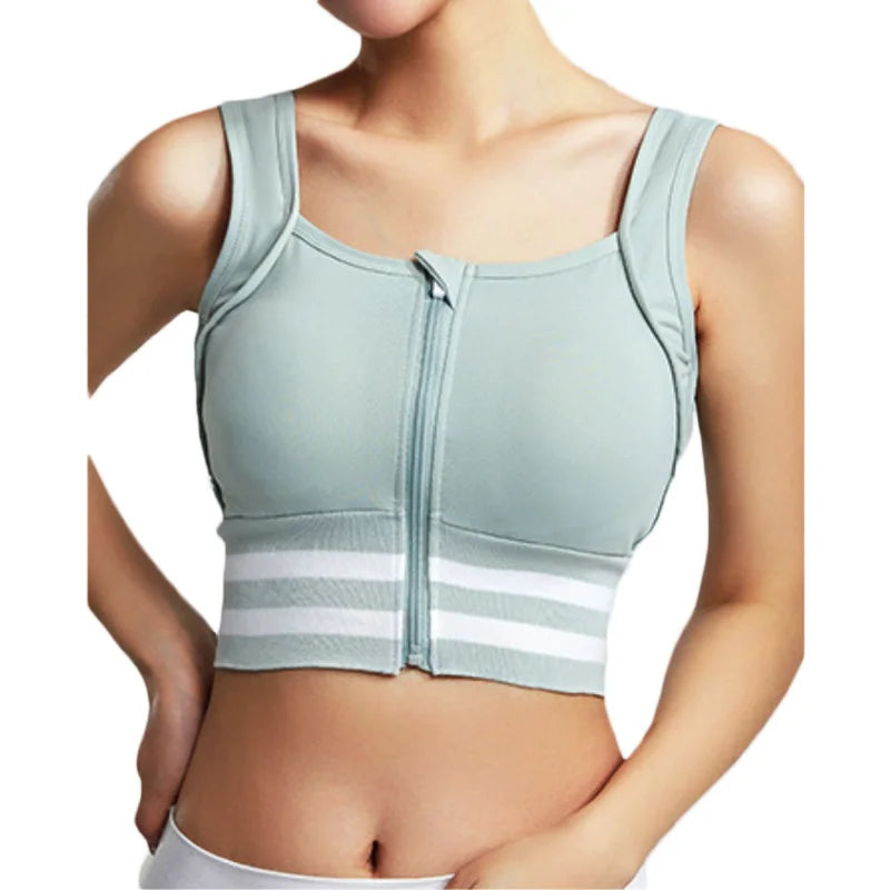 Women's Light Support Seamless Sport Bra - Wireless Yoga Sleeveless Crop Tops Light Support Seamless Sport Bra